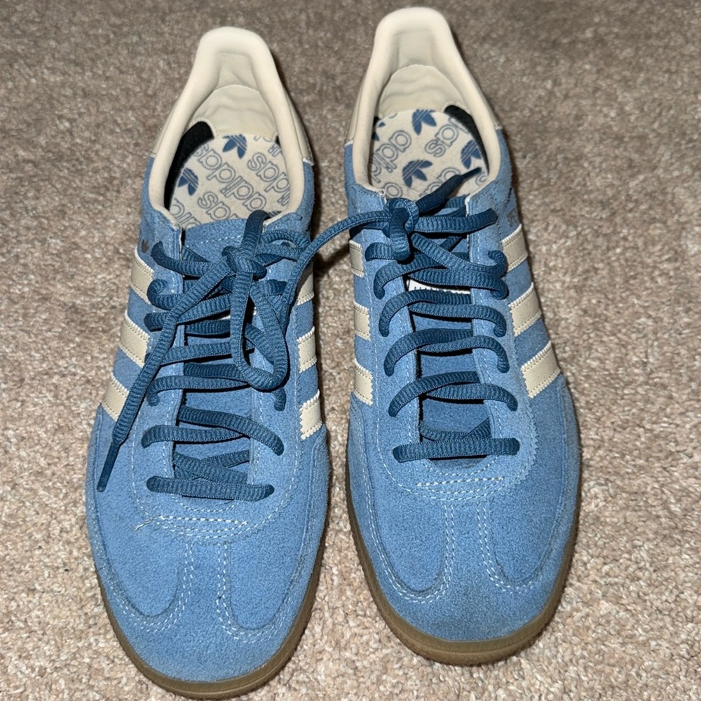 Adidas Handball Spezial in Core Blue Gum! Mens 6.5 size and Womens 8.5!